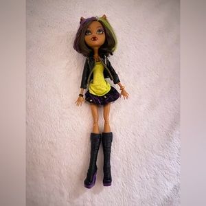 RARE monster high doll - New Scaremester Clawdeen Wolf
